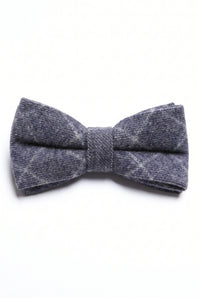 Herren-Fliege aus marineblauem Tweed