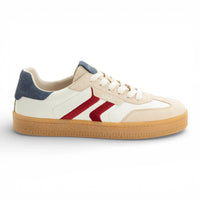 Off-White Herren-Sneaker aus Leder mit rotem Streifen