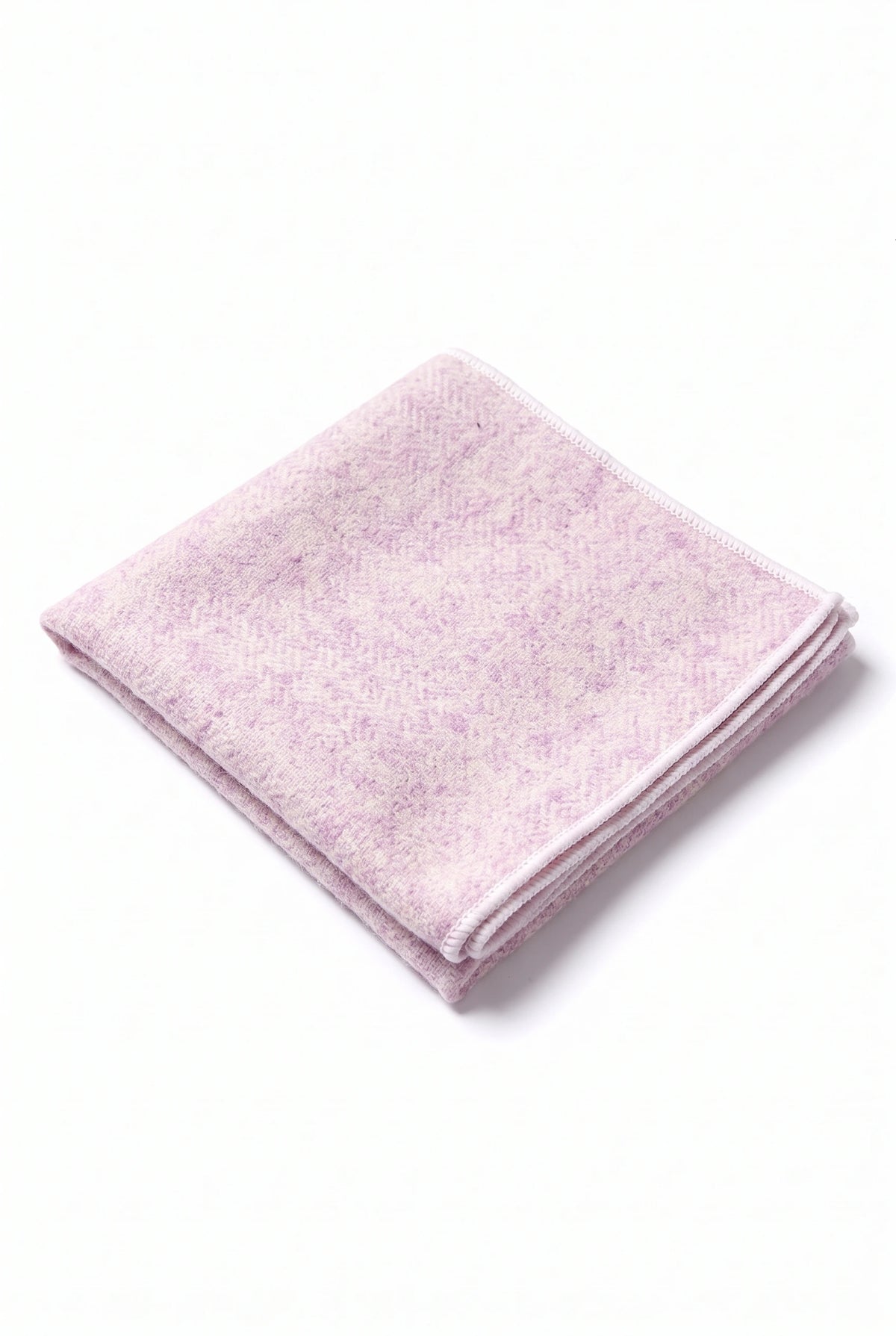 Einstecktuch für Herren aus rosa Tweed-Wollmischung