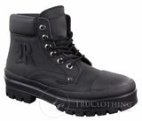 Mens PU Leather Ankle Boots