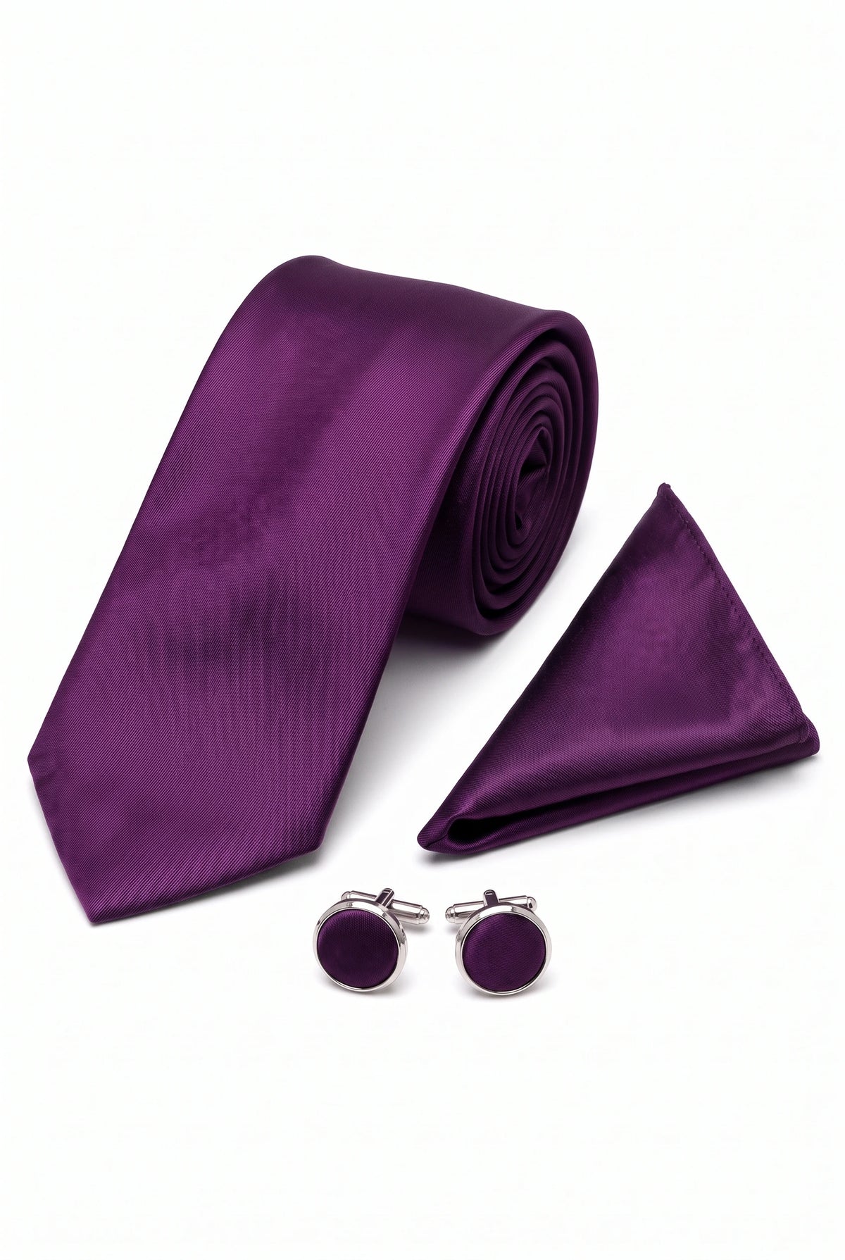 Lila Krawatten-Set für Herren