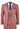 Mens Red 3 Piece Tweed Check Suit