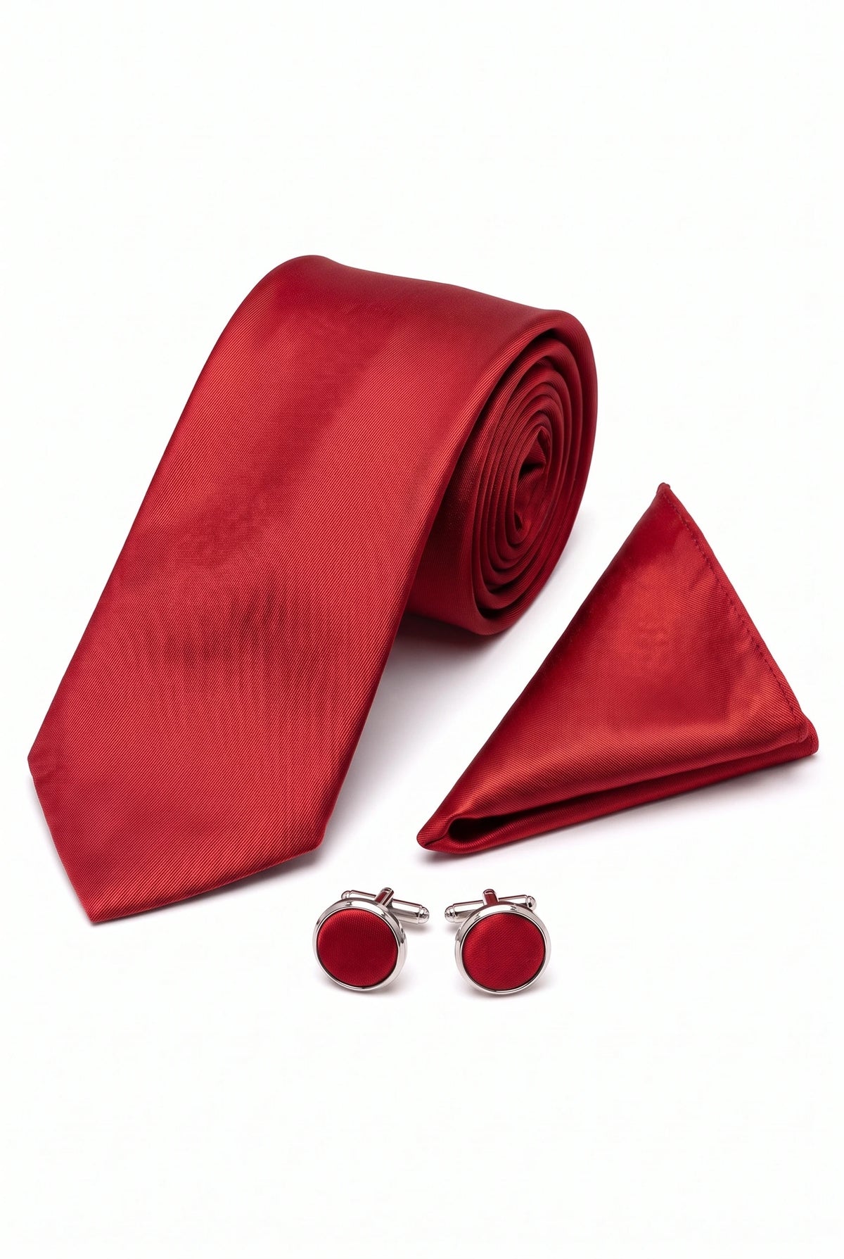 Set mit roter Herrenkrawatte