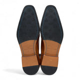 Klassische, formelle Brogue-Schnürschuhe aus hellbraunem Leder für Herren
