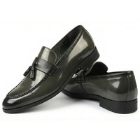 Herren-Slipper mit Quasten und Hochglanzfinish