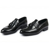 Herren-Slipper mit Quasten und Hochglanzfinish