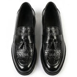 Herren-Loafer mit Quasten und Profilsohle