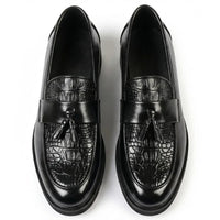 Herren-Loafer mit Quasten und Profilsohle
