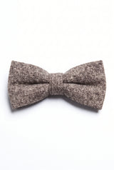 Herrenfliege aus taupefarbenem Tweed
