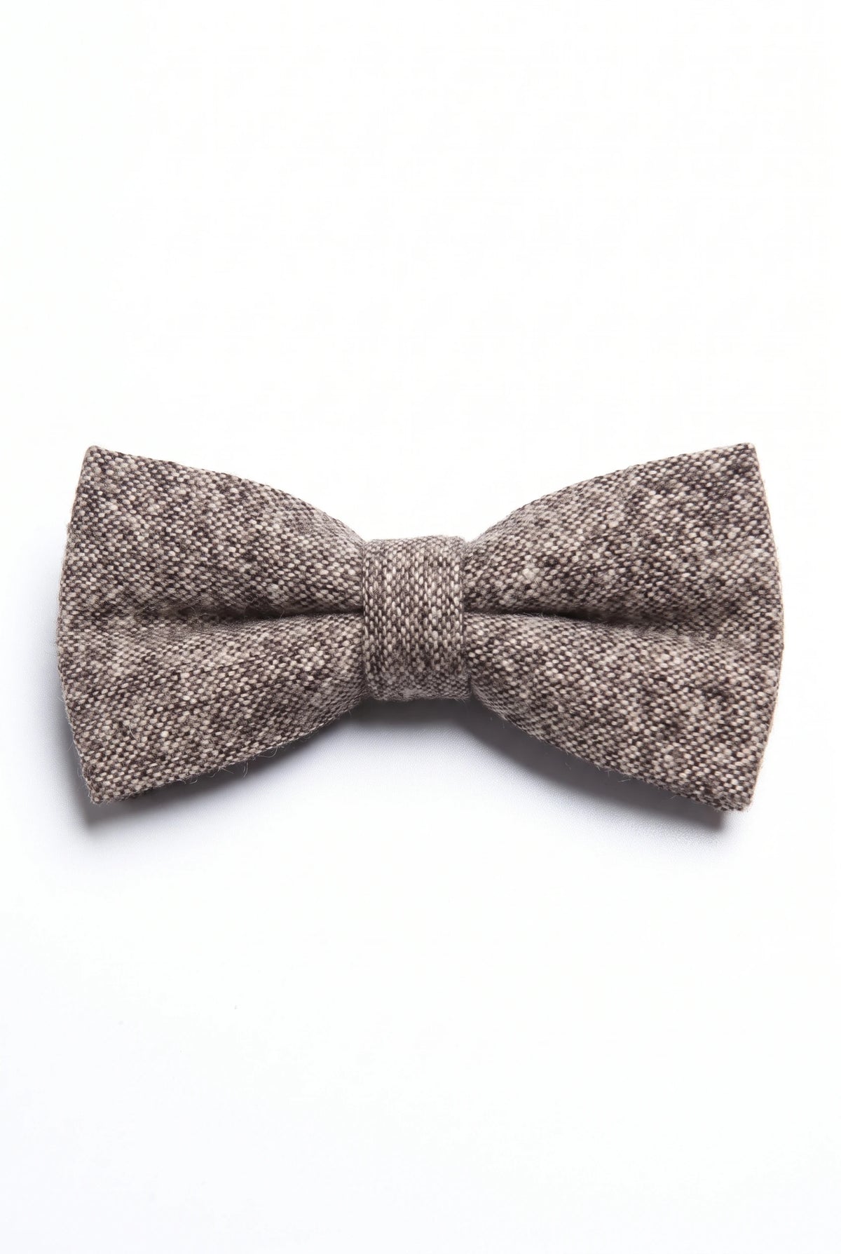 Herrenfliege aus taupefarbenem Tweed