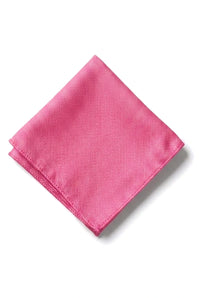 Herren Krawatte Einstecktuch Set Formelle einfarbige Krawatte - Fuchsie