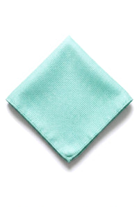 Herren Krawatte Einstecktuch Set Formelle Solide Krawatte - Mint