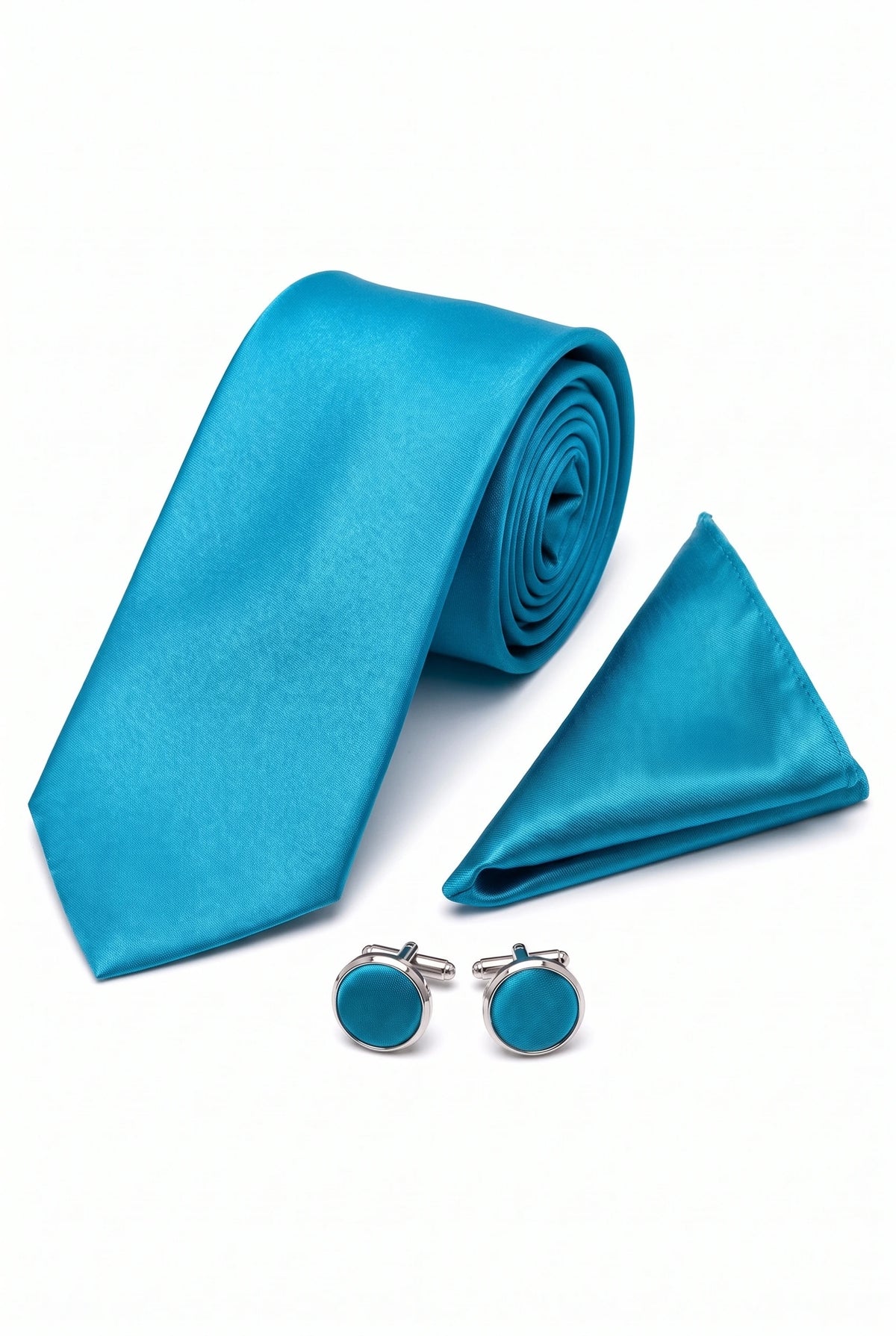 Herren-Krawatten-Set in Türkis
