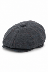 Peaky Blinders Cap aus Tweed mit Karomuster für Herren