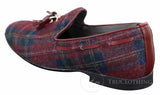 Mens Tweed Check Tassle Shoes