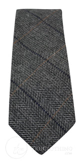 Marc Darcy Mens Tweed Herringbone Textured Marc Darcy Ties Classic Vintage Retro DX7