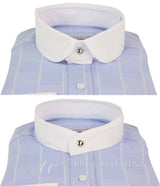 Mens Vintage Check Pattern Shirt with Removable Collar