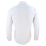 Mens White Club Collar Shirt