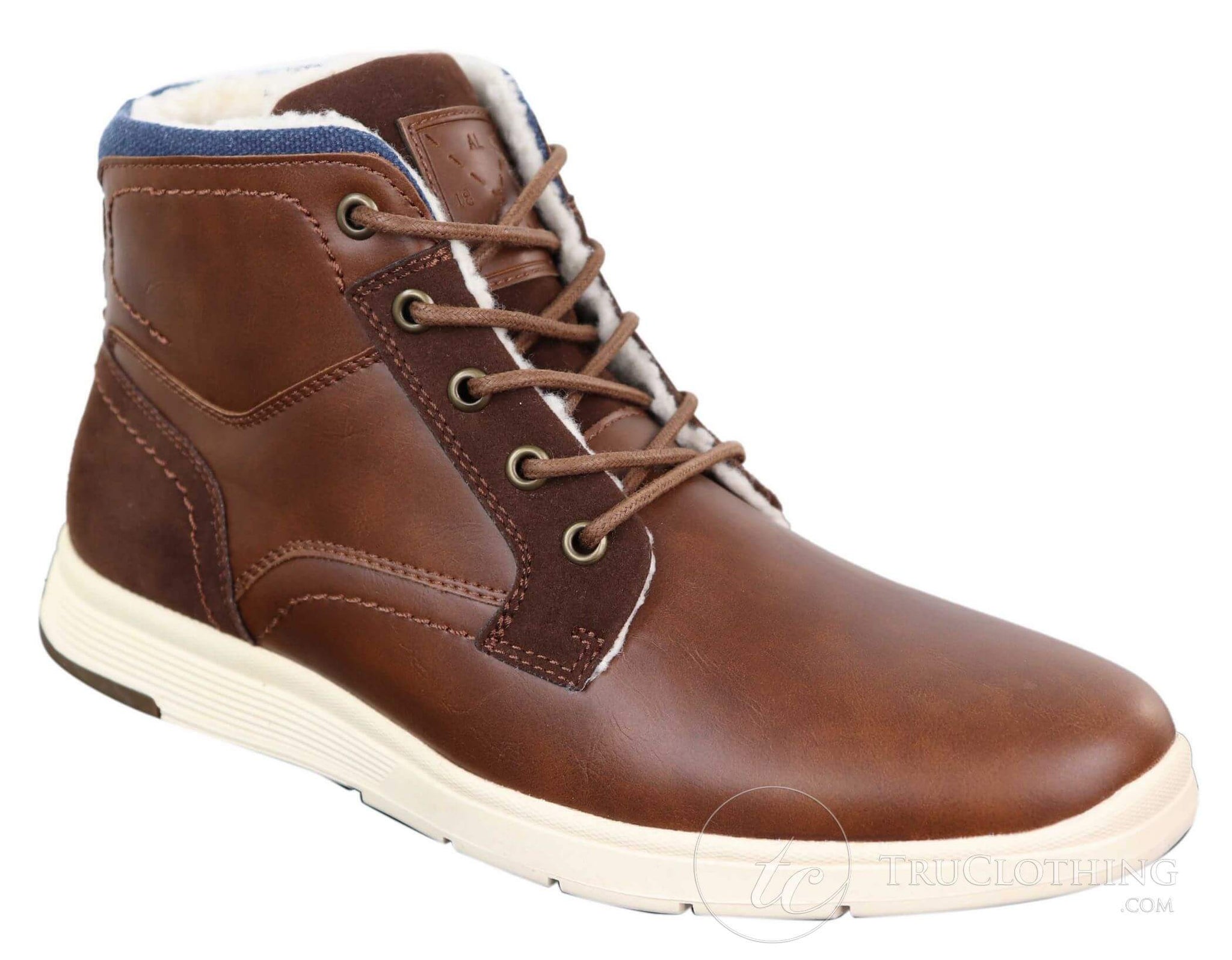 Mens Winter PU Leather Boots