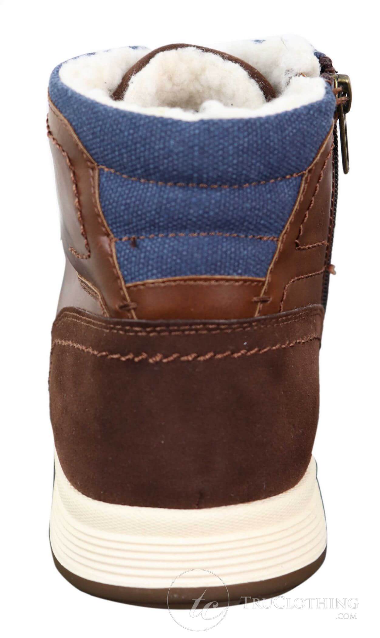 Mens Winter PU Leather Boots