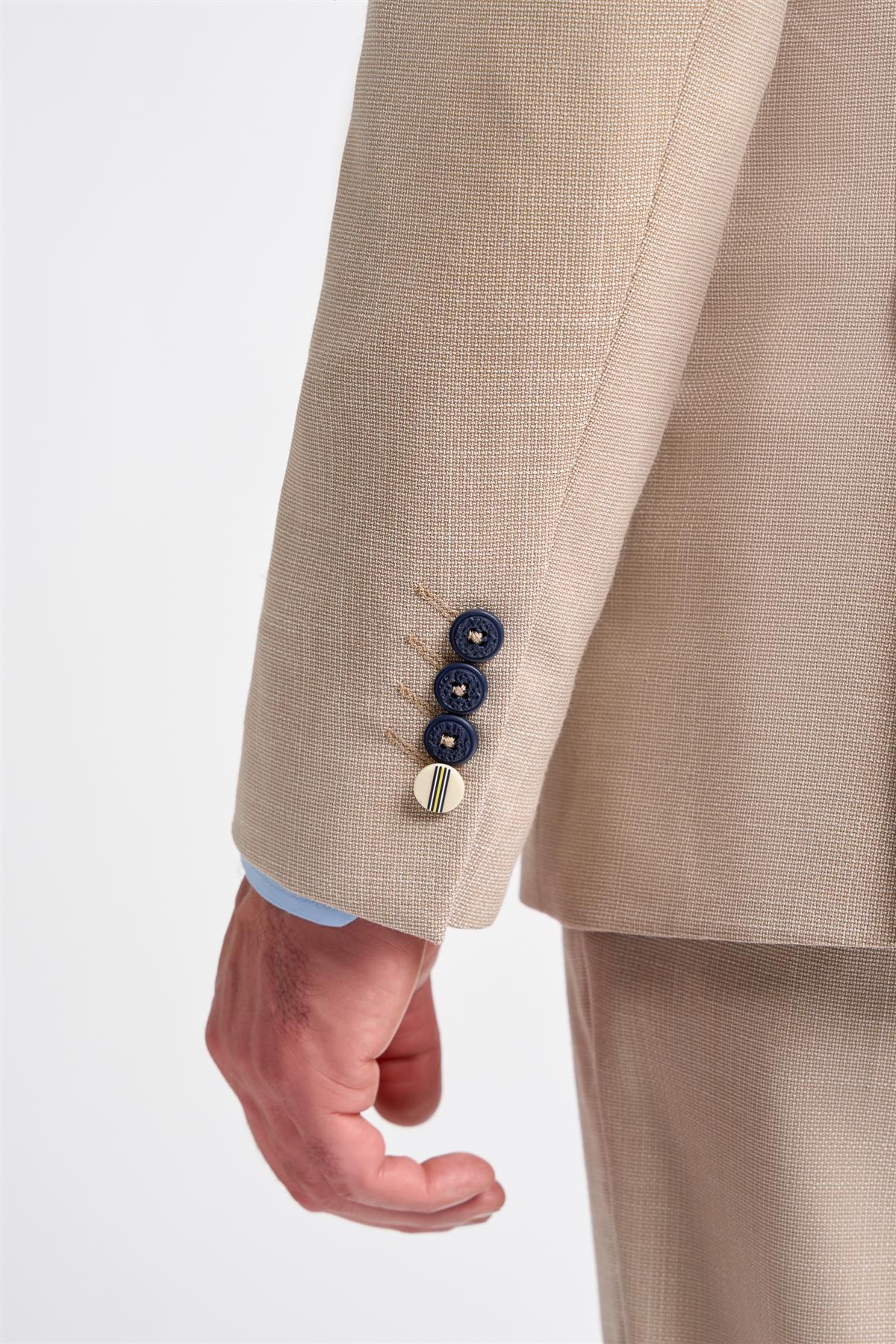 Miami – Beigefarbener Hochzeitsblazer für Herren