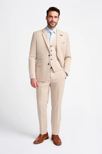 Miami – Beigefarbener Hochzeitsblazer für Herren