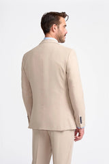 Miami – Beigefarbener Hochzeitsblazer für Herren