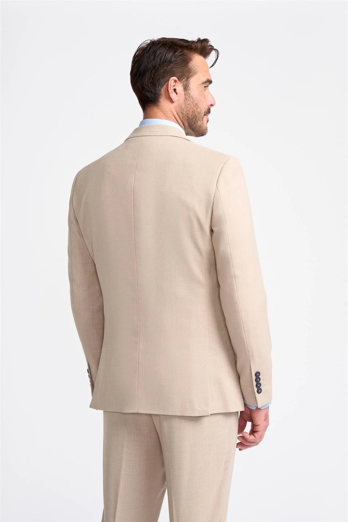 Miami – Beigefarbener Hochzeitsblazer für Herren