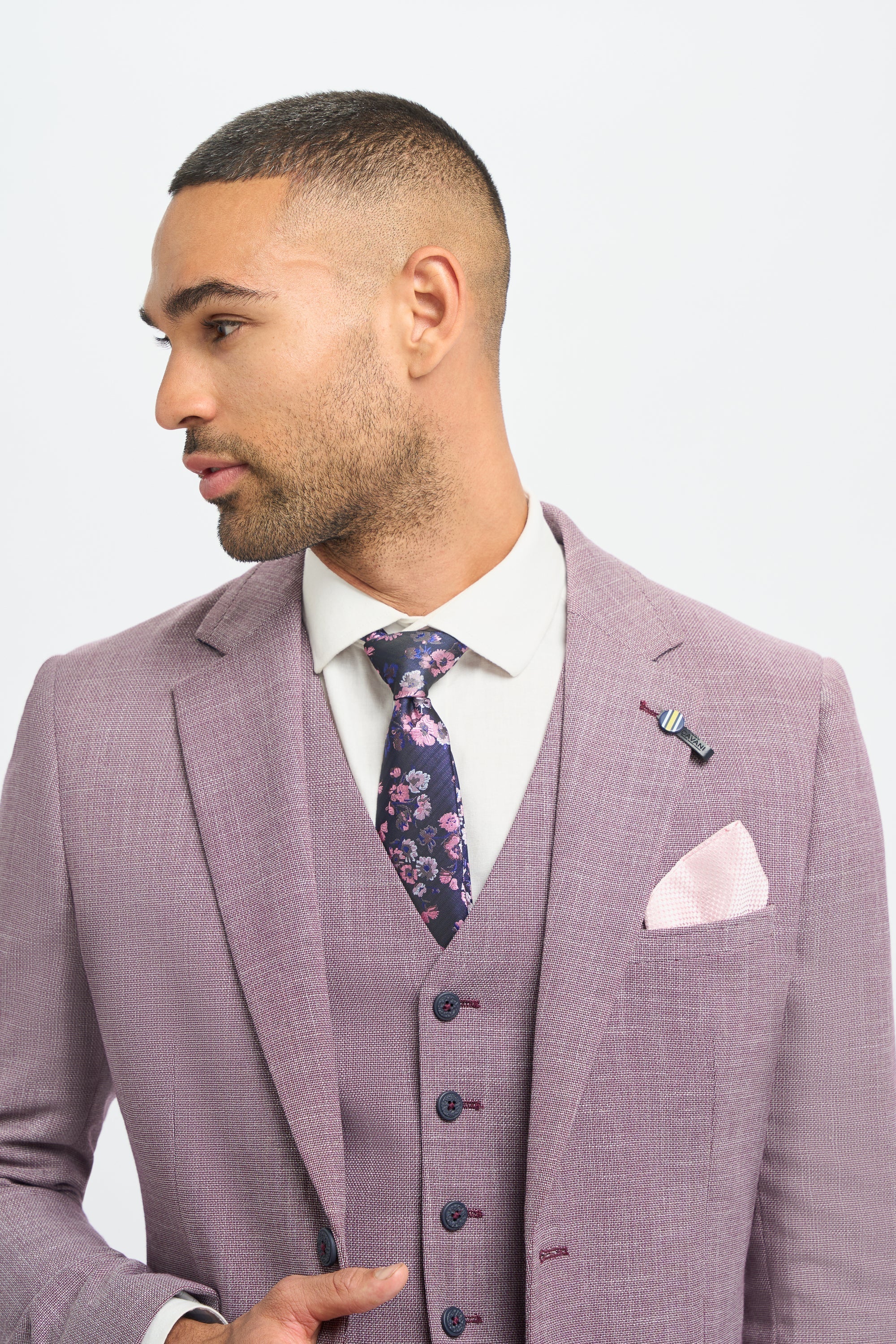 Miami – Rosa Slim Fit Sommerblazer für Herren