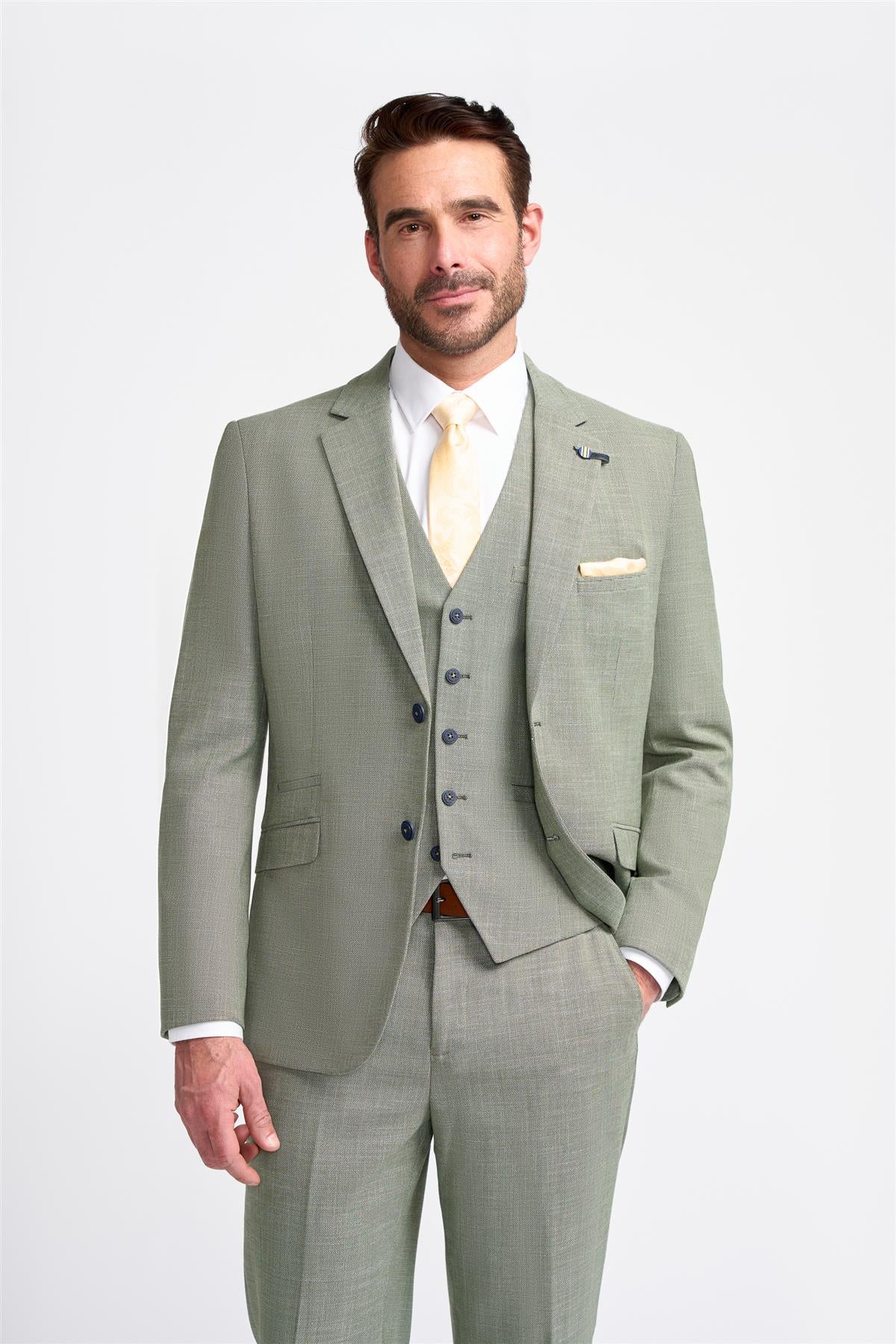 Miami – Salbeigrüner Sommerblazer für Herren