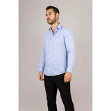 Men's Blue Double Cuff Oxford Shirt
