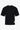 Herren-T-Shirt in Dunkelblau, lockere Passform, offene Kanten, Baumwollmischung, Rundhalsausschnitt