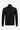 Schwarzer Herren-Rollkragenpullover aus weichem Viskosemischgewebe mit langen Ärmeln