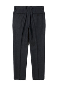 Oscar - Marineblaue Tweedhose aus Wollmischung für Herren