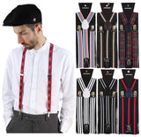 Mens Stripe Classic Trouser Suspenders