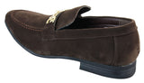 Patron 239 Suede Mens Suede Shoes Buckle Slip On Loafers Smart Casual Navy Blue Brown Black PU