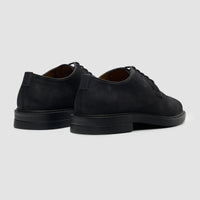 Pedro – Schwarze Wildleder-Derby-Schnürschuhe für Herren mit matter Oberfläche