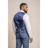 Phantom - Men's Blue Check Waistcoat