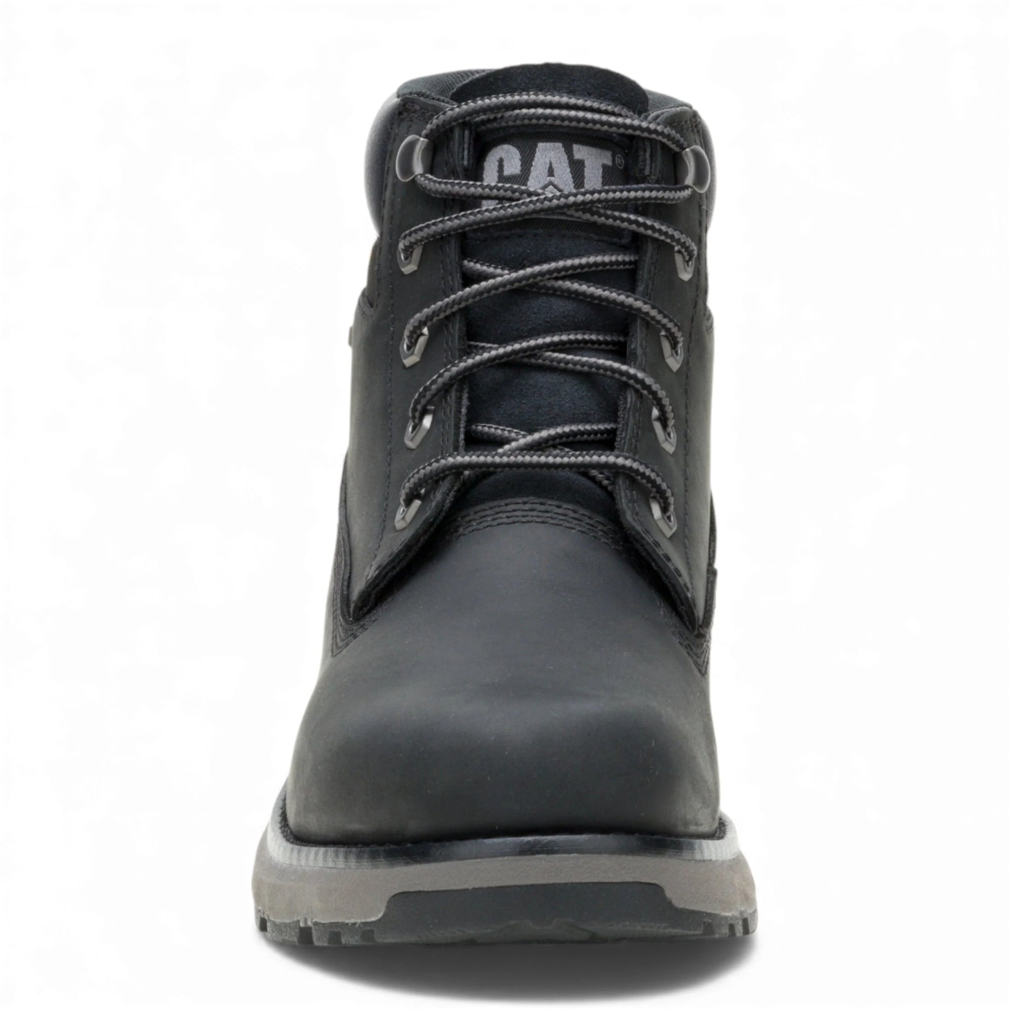 Pursue – Schwarze Herren-Arbeitsstiefel aus Leder, knöchelhoch.
