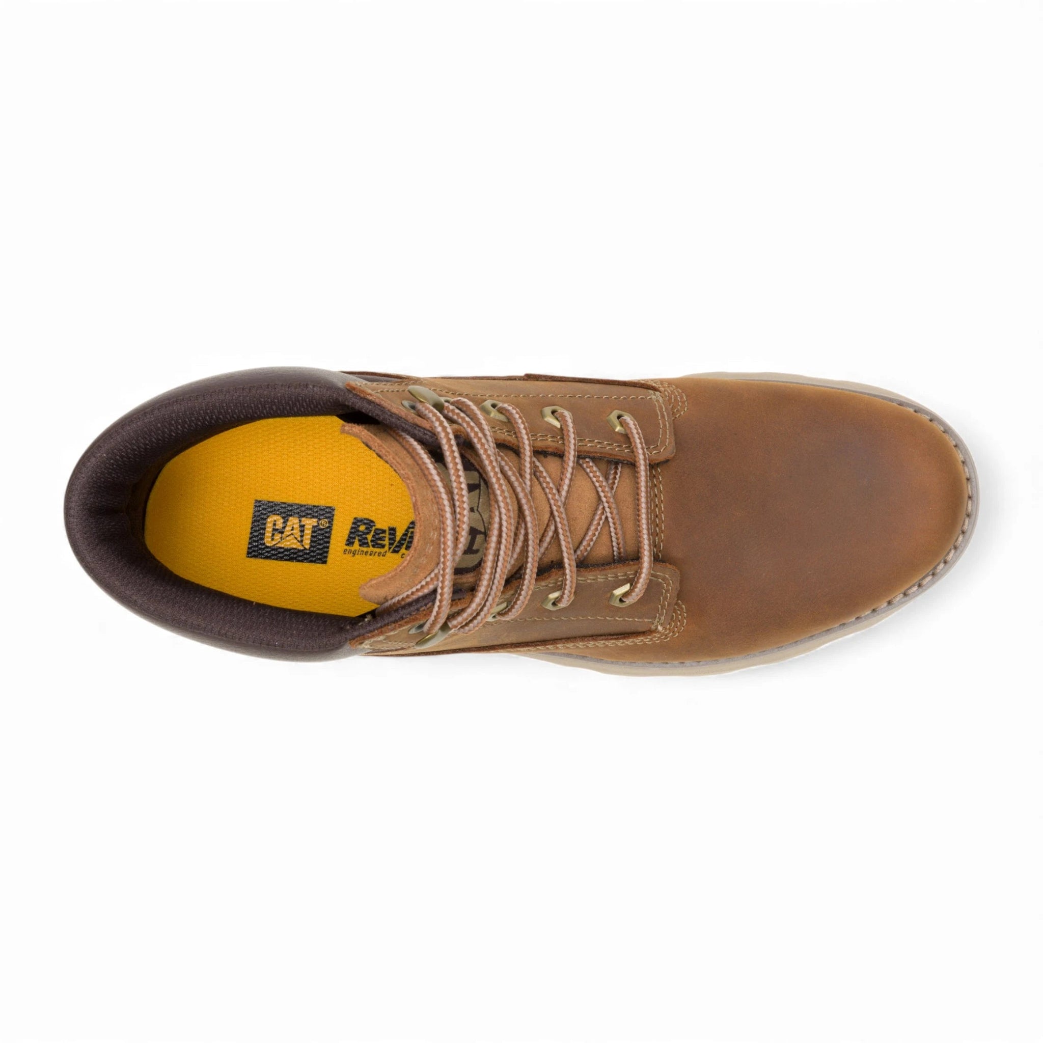 Pursue – Braune Herren-Arbeitsstiefel aus Leder, knöchelhoch.