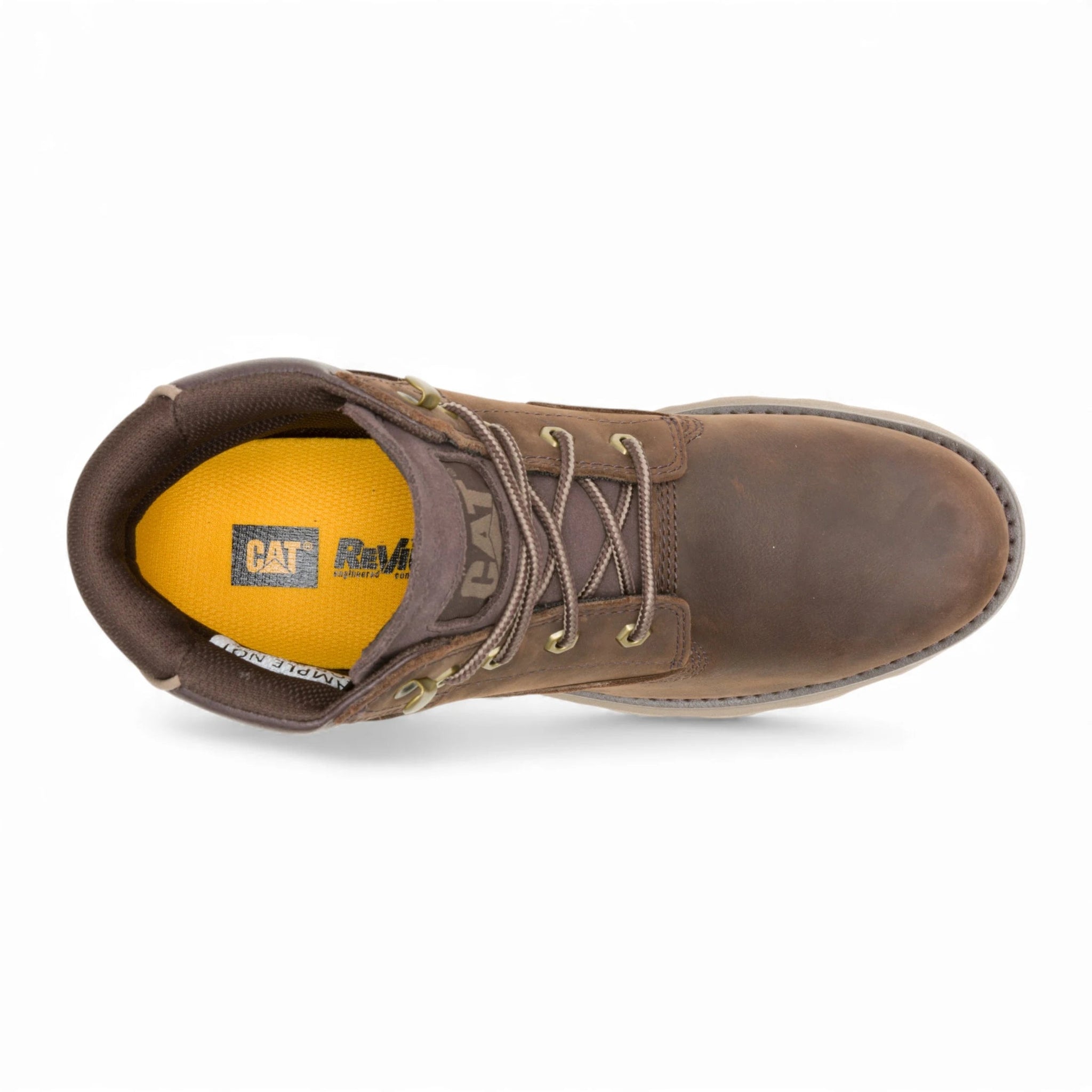 Pursue – Dunkelbraune Herren-Arbeitsstiefel aus Leder, knöchelhoch.