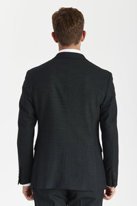 Regent – Grün karierter, zweireihiger Blazer für Herren