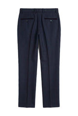 Regent - Herrenhose mit marineblauem Karomuster