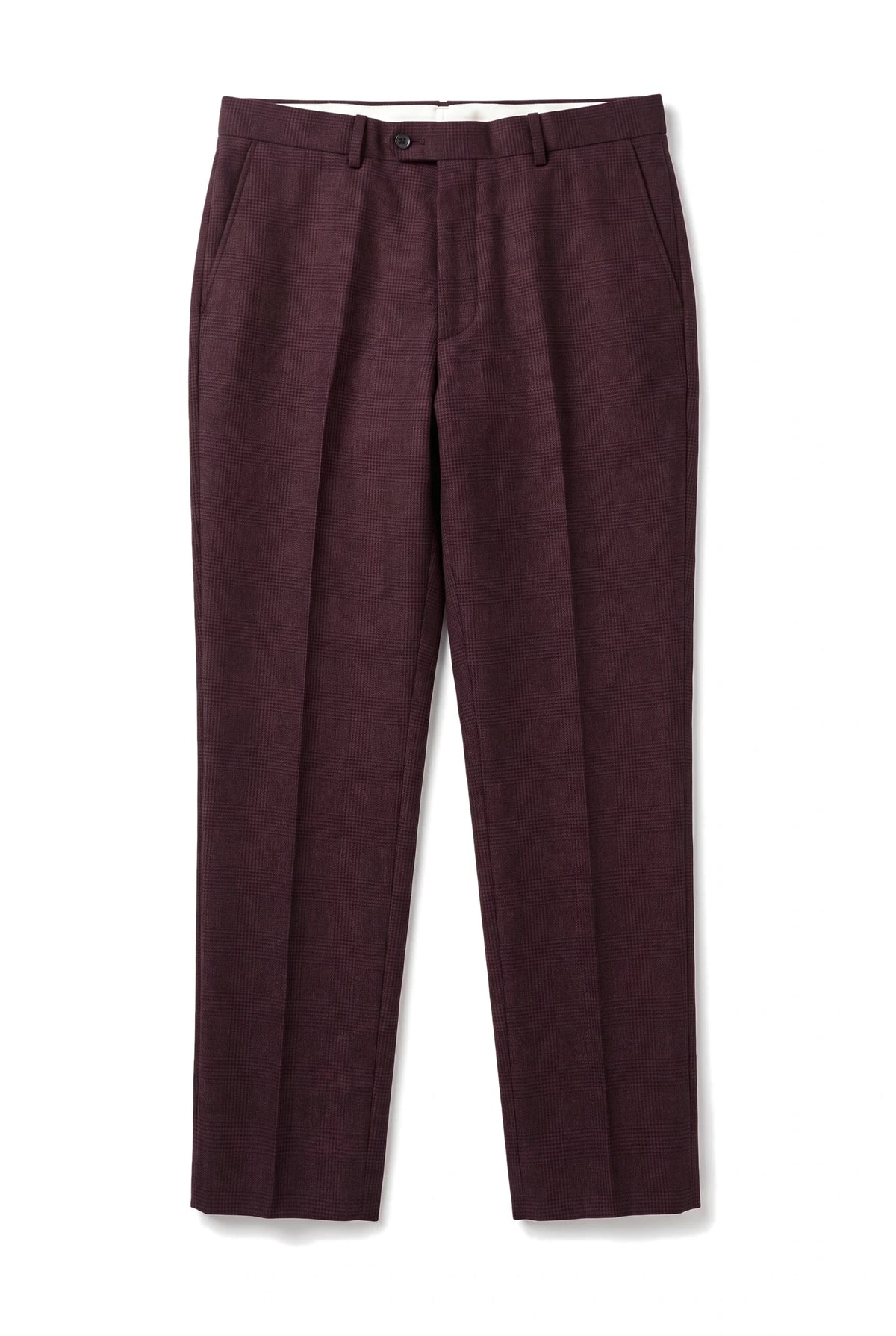 Regent - Herrenhose mit Weinrot-Karo