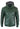 Men's Real Leather Bomber Jacket with Hood-Green