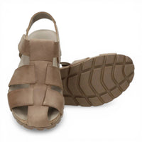Stanley C8 – Wasserdichte Herren-Sandalen aus taupefarbenem Leder