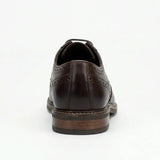Stokes - Braune Herren-Brogue-Schnürschuhe aus Leder mit Flügelkappe