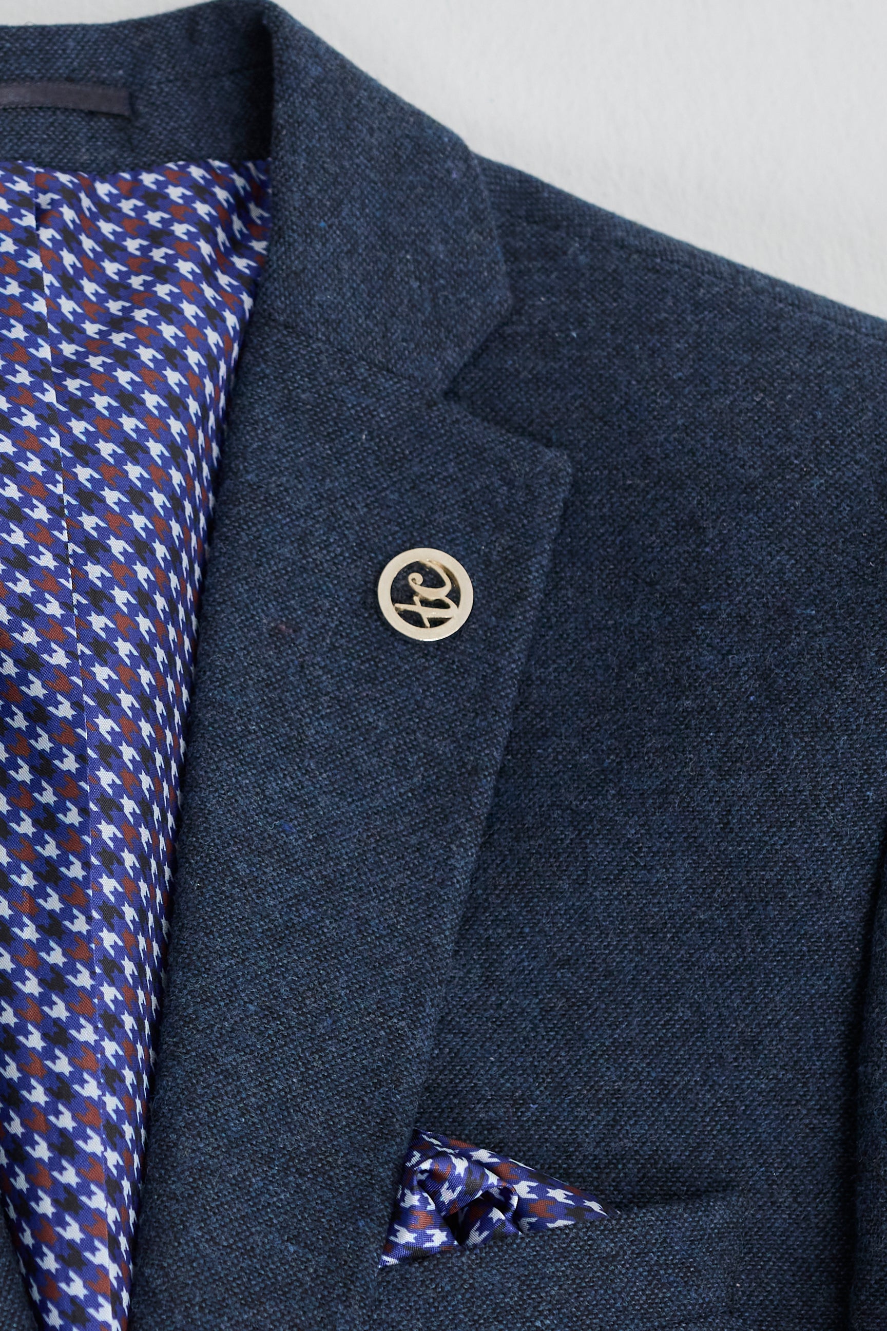 Marineblauer Wollanzug von Peaky Blinders für Herren