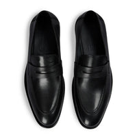 Ted – Schwarze Herren-Penny-Loafer aus Leder im klassischen Mokassin-Stil