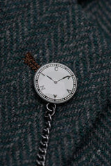 Thomas – Herrenblazer aus olivgrünem, klassischem Fischgrät-Tweed